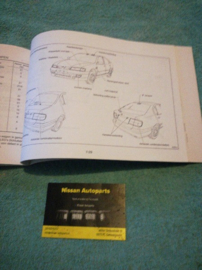 Instructieboekje '' Nissan Primera P11'' OM8D-0P11E0E