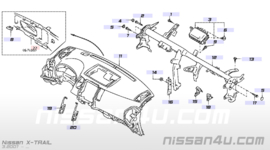 Montagesteun autoradio rechts Nissan X-trail T31 28038-JG40A