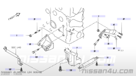 Stelbout stuurbekrachtigingspomp Nissan 11928-4M500 D22/ D22S/ N15/ N16/ P11/ P12/ WP11/ V10 Gebruikt.