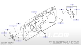 Zijafscherming dashboard rechts Nissan 100NX B13 66900-65Y01 (66900-65Y00) Gebruikt.