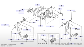 Rempedaalrubber Nissan 46531-M3000 (62x43mm)