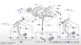 Pad-pedal Nissan 46531-M3000 (62x43mm)