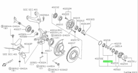 Remdeel vrijloopkoppeling Nissan Terrano2 R20 40257-7F000 Gebruikt.