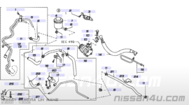 Stuuroliereservoir Nissan Almera N16 / Nissan Almera Tino V10 49180-BM400