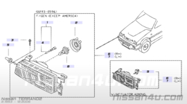 Afdichtrubber koplamp Nissan Terrano2 R20 26029-0F000