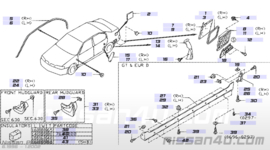 Afdekkap achterwiel links Nissan Primera P11/ WP11 78819-2F000