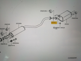 Achterdemper Nissan Juke F15 20100-1KA0A