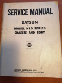 Service manual '' Model N10 series Chassis and body'' SM9E-0N10G0 Datsun Cherry N10