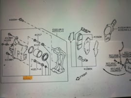 Seal kit-disc brake front Nissan NV200 M20M D1ABM-JX00B (half set) Original.