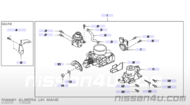 Gasklephuis QG18DE Nissan 16119-7J600