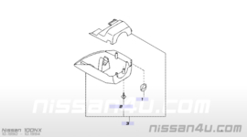 Afdekkap contactslot Nissan 48474-50Y83 B13/N14 Eikehout-look