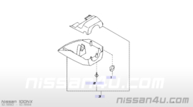 Afdekkap contactslot Nissan 48474-50Y83 B13/ N14 Gebruikt.
