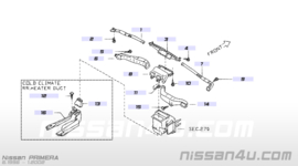 Nozzle-side defroster assist Nissan Primera P11 27811-2F900