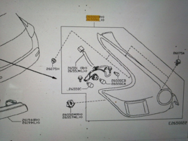 Achterlicht links Nissan Juke F15 26555-1KA0A