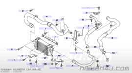 Montagesteun intercooler links K9K Nissan Almera N16 14486-BN702