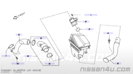 Luchtmassameter QG15DE QG16DE QG18DE YD22DDT Nissan 22680-7J600