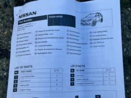 Stylepakket Nissan Qashqai J11 KE600-4E04A Origineel.