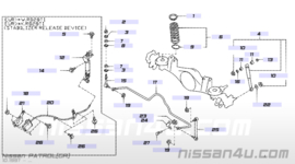 Schokdemper achteras Nissan Patrol Y61 56210-VB026