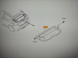 Hoedenplank Nissan Micra K14 79910-5FA1A Gebruikt.