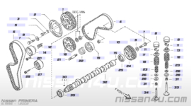 Distributieriem Nissan CD20 16806-2J600 N15/ P11/ WP11/ Y10