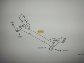 Achteras Nissan Micra K14 55501-5FA3A (55501-5FH3A) Gebruikt.
