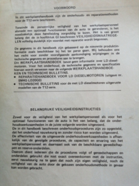 Werkplaatshandboek '' Model T12 '' SM6D-0T12G0 Nissan Bluebird T12 Used part.