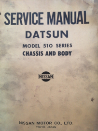 Service manual '' Model 510 series '' Datsun Bluebird 510 29131 (40130020)