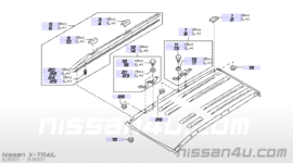 Beugel voor dakdrager Nissan X-trail T30/T31 738B1-8H300 linksachter