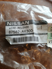 Bedieningskabel stoelverstelling bestuurdersstoel Nissan Micra K12 87582-AX300