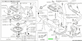 Montagebandje kabelboom Nissan 24222-89933 Origineel.