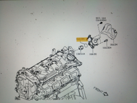 Afdichtring brandstofpomp HRA2DDT Nissan 16618-00QAJ C13/ F15/ J11 Origineel.