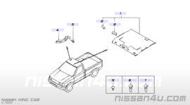 Bevestigingsclip hemeltje Nissan King Cab D22/ D22S/ D22SS/ LCD22 76988-VJ200