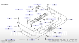 Montagesteun achterbumper Nissan Serena C23 85270-9C500