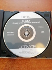 Electronic Service Manual '' Model E11 series '' Nissan Note E11 SM6E00-1E11E0E