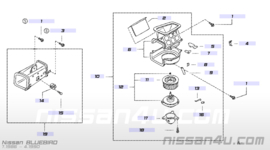 Resistance-electric Nissan Bluebird T12/ T72/ U11 27150-13E60 (27150-56L01) Used part.