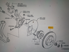 Rotor disc-brake front axle 293mm Nissan Leaf ZE0 43206-3NL0B