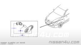 Lamp side flasher Nissan Almera N16 26160-BM400-Smoke New.