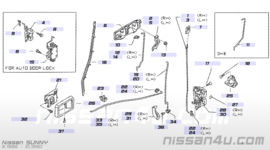 Deurgreep buitenzijde Nissan Sunny B12/ N13 80606-50A00