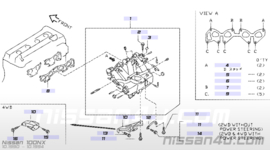 Gasket intake manifold GA14DE/GA16DE Nissan 14035-73C00