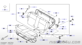 Achterbankrugleuning Nissan Micra K11 88600-95B00