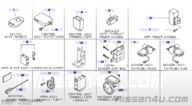 Antenne immobiliser Nissan 28590-9F001 K11/ R20 (5WK4 8691)