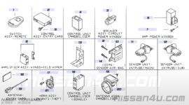 Sensor & diagnosis-air bag Nissan Terrano2 R20 28556-8F225