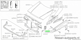 Stay-front fender, front right-hand Nissan Sunny N13 63180-50M00 Original.