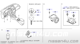 Sensor-side air bag center Nissan Almera N16 B8820-BN91A (98820-BN91A) (0 285 001 638) Used part