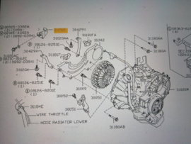 Clip-throttle wire Nissan Micra K11 24210-42B01 Used part.