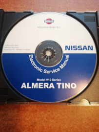 Electronic Service manual '' Model V10 series '' Nissan Almera Tino V10 SM0E00-1V10E0E Used part.