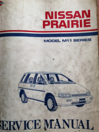 Service manual ''Model M11 series'' Nissan Prairie M11 SM9E-0M11G0 Used part.