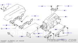 Steun inlaatspruitstuk Nissan Almera (Tino) N16/V10 14017-BM700