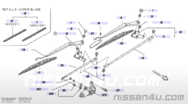 Ruitenwisserblad rechts Nissan 100NX B13 28890-61S15