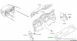 Insulator Nissan Primera P12 67900-AV900 Used part.